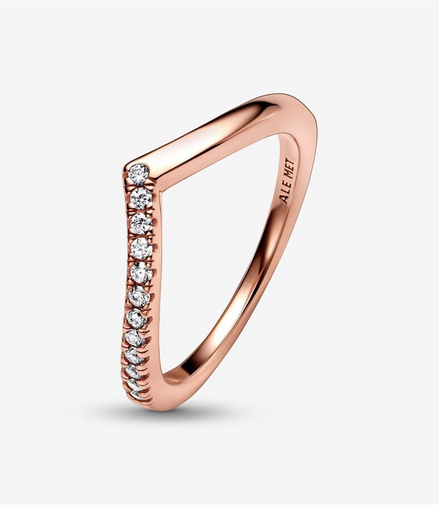 Pandora Timeless Wish Half Sparkling Ring Size 6