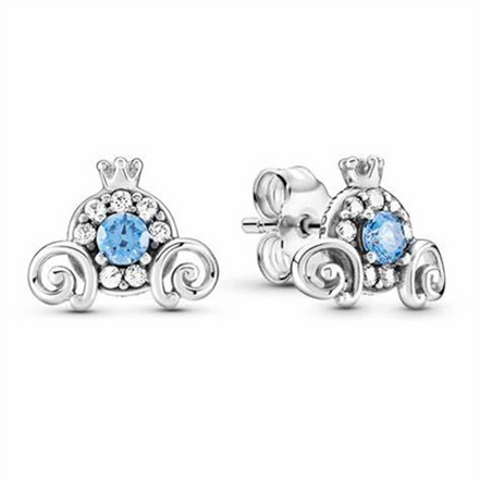 Pandora Disney Cinderella Pumpkin Coach Stud Earrings
