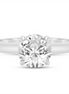 14k White Gold 2 CTW Round Diamond Semi-Mount Engagement Ring