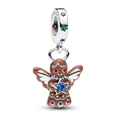 Pandora Gingerbread Angel Dangle Charm