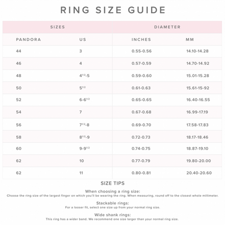 Pandora Moments Linked Love Ring Size 5