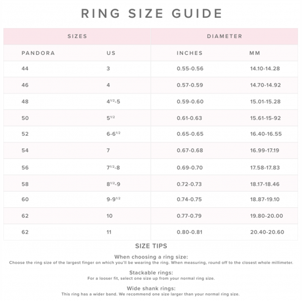 Pandora Timeless Hearts of Pandora Ring Size 6