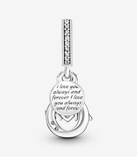 Pandora Moments Mom Infinity Pavé Double Dangle Charm