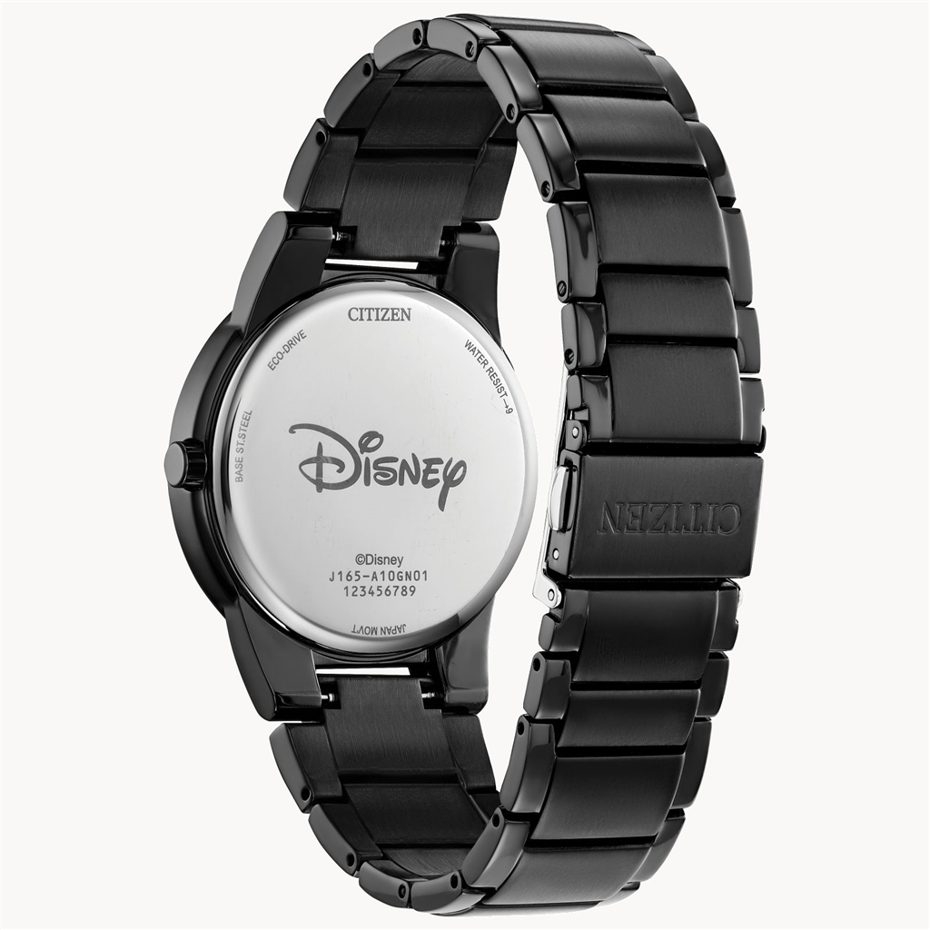 Citizen Eco-Drive Mickey Fiesta Black Stainless Steel Bracelet