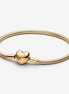 Pandora Moments Heart Clasp Snake Chain Bracelet Size 19