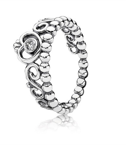 Pandora Moments Princess Tiara Crown Ring Size 6