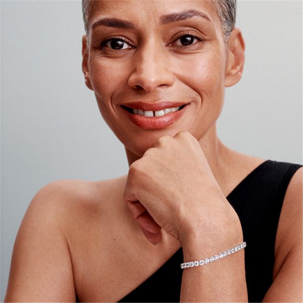 Pandora Sparkling Bold Tennis Bracelet Size 20