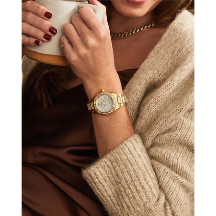 Citizen Ladies Eco-Drive Crystal Gold-Tone Bracelet Watch