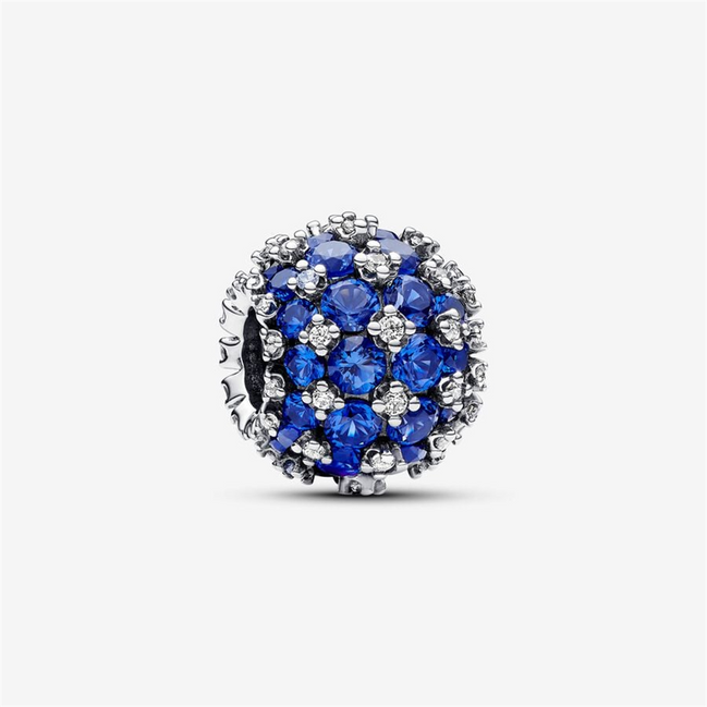 Pandora Moments Sparkling Pavé Round Blue Charm