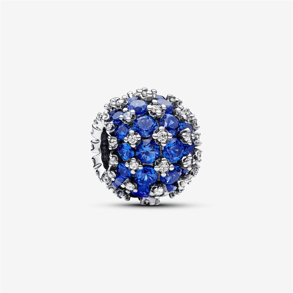 Pandora Moments Sparkling Pavé Round Blue Charm
