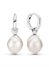 Pandora Essence Treated Freshwater Cultured Baroque Pearl Hoop Earrings