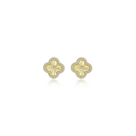 0.5 CTW Halo Stud Earrings