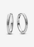 Pandora Moments Small Charm Hoop Earrings