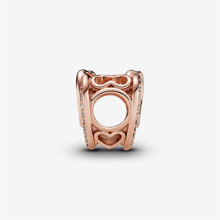 Pandora Moments Sparkling Entwined Hearts Charm