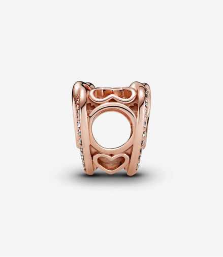 Pandora Moments Sparkling Entwined Hearts Charm