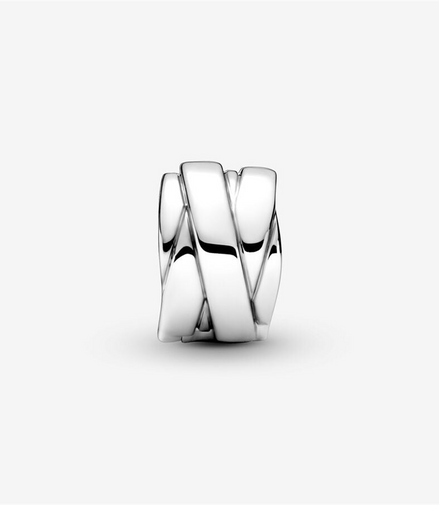 Pandora Moments Polished Ribbons Clip Charm