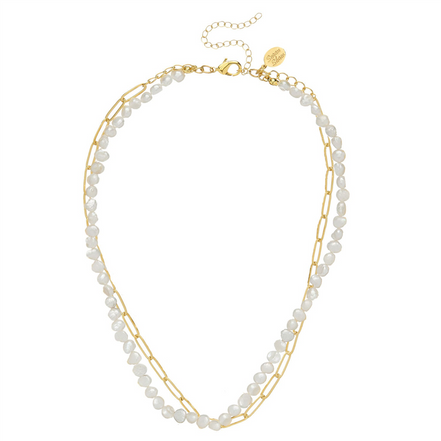 Susan Shaw Piper Paperclip Necklace