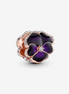 Pandora Moments Deep Purple Pansy Flower Charm