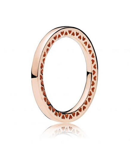 Pandora Rose Classic Hearts of Pandora Ring Size 5