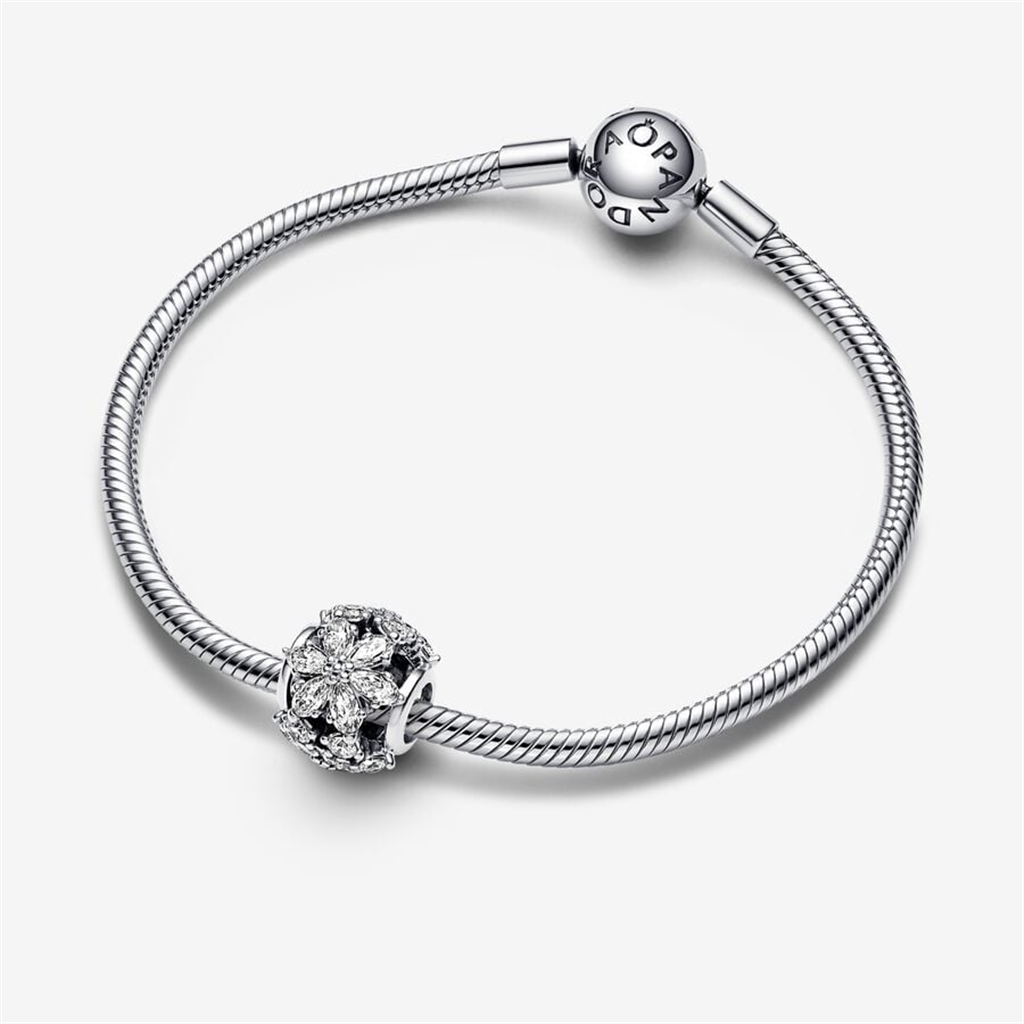 Pandora Timeless Sparkling Herbarium Cluster Round Charm
