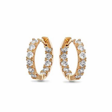 Pandora Timeless Sparkling Row Eternity Hoop Earrings