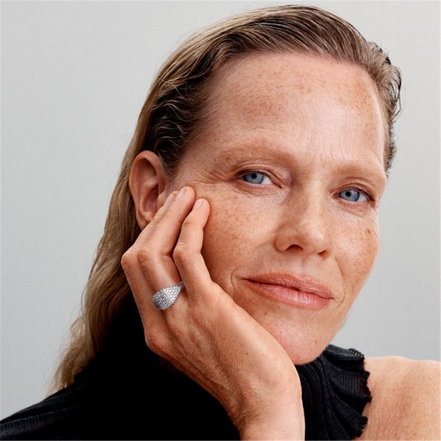 Pandora Timeless Pavé Square Cocktail Ring Size 6