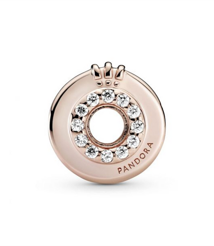 Pandora Open Center Pavé Crown O Charm