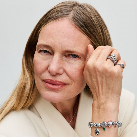 Pandora Moments Rose In Bloom Ring Size 7.5