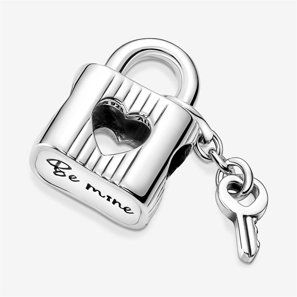 Pandora Moments Padlock & Heart Key Charm