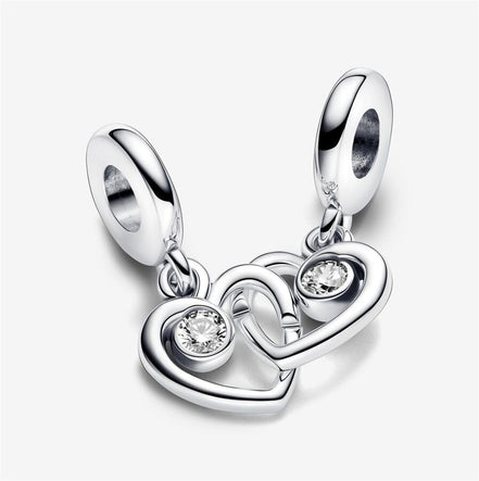 Pandora Moments "Forever & Always"  Splittable Dangle Charm