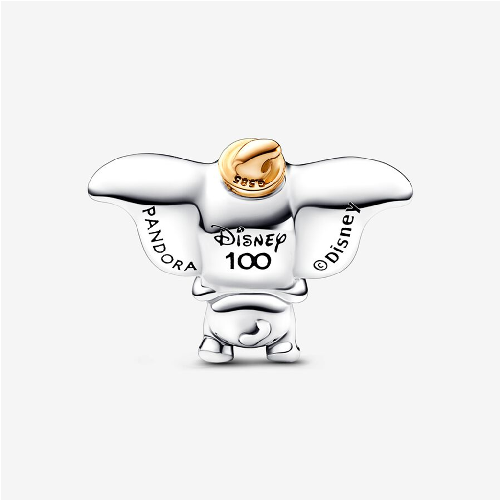 Pandora Disney 100th Anniversary 14K Gold And Lab Grown Diamond Dumbo  Charm