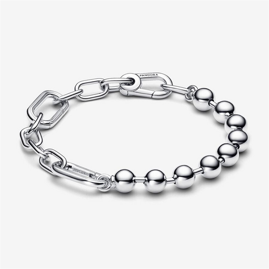 Pandora ME Metal Bead & Link Chain Bracelet Size 4