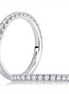 A.JAFFE 14K White Gold Diamond Halfway Band