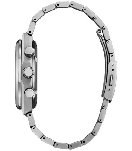 Citizen Eco-Drive Zenshin Chrono Silver Dial Super Titanium Bracelet