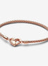 Pandora Moments Iconic Heart Clasp Studded Chain Bracelet Size 18