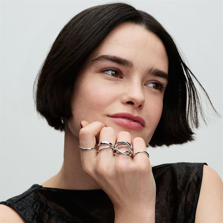 Pandora Essence Organically Shaped Infinity Ring Size 6