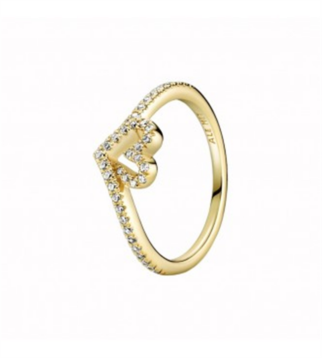 Pandora Timeless Wish Sparkling Heart Ring Size 8.5