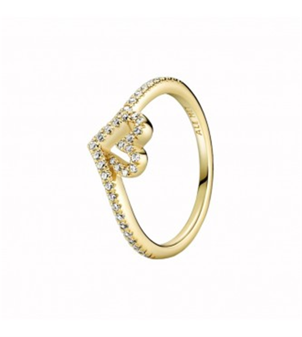 Pandora Timeless Wish Sparkling Heart Ring Size 8.5