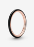 Pandora ME Black Enamel Stackable Ring Size 6
