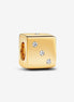 Pandora Moments Gold Plated Sparkling Dice Charm