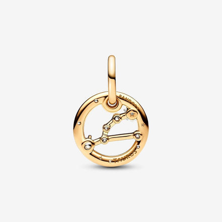 Pandora Moments 14K Gold-Plated Taurus Zodiac Dangle Charm
