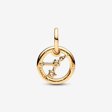 Pandora Moments 14K Gold-Plated Cancer Zodiac Dangle Charm