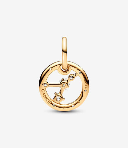 Pandora Moments 14K Gold-Plated Cancer Zodiac Dangle Charm