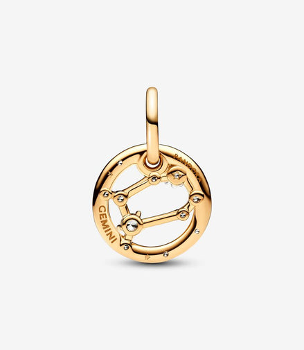 Pandora Moments 14K Gold-Plated Gemini Zodiac Dangle Charm