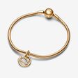 Pandora Moments 14K Gold-Plated Gemini Zodiac Dangle Charm