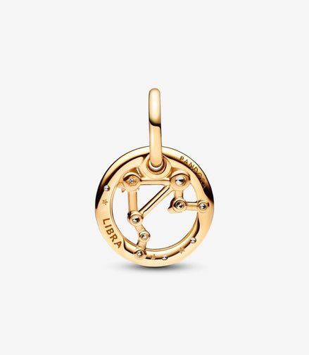 Pandora Moments 14K Gold-Plated Libra Zodiac Dangle Charm