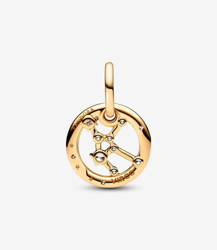 Pandora Moments 14K Gold-Plated Virgo Zodiac Dangle Charm