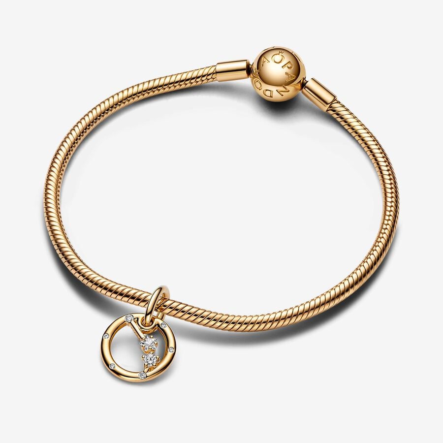 Pandora Moments 14K Gold-Plated  Aries Zodiac Dangle Charm