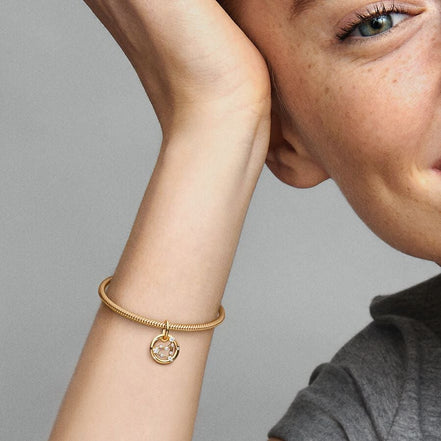 Pandora Moments 14K Gold-Plated Capricorn Zodiac Dangle Charm