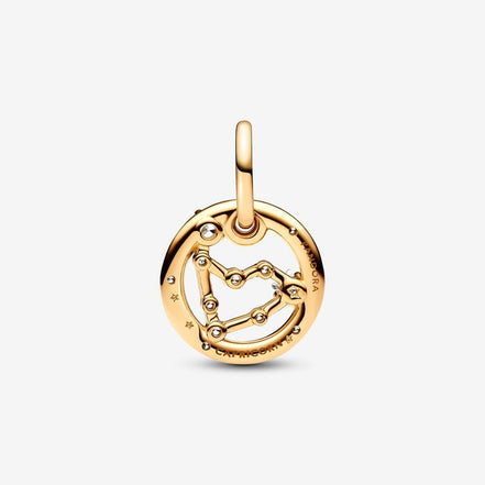 Pandora Moments 14K Gold-Plated Capricorn Zodiac Dangle Charm